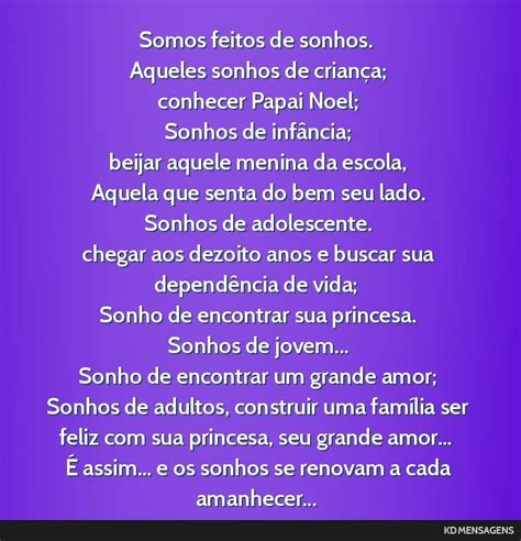 Texto Sobre Sonhos Para Alunos Acsedu