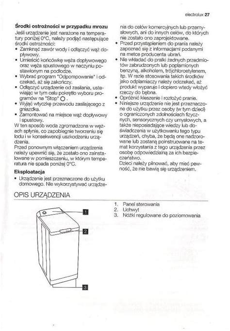 Instrukcja Obs Ugi Pralki Electrolux Intuition