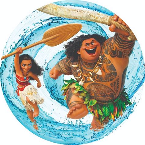 Painel Redondo Tecido Sublimado D Moana Frd Felicit