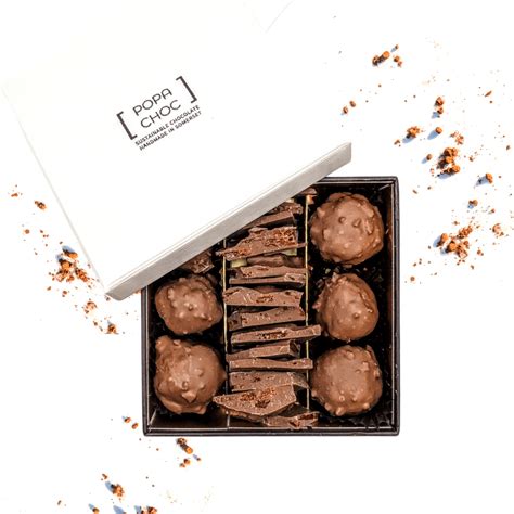 Luxury salted caramel selection box | Popachoc | Sustainable Chocolate