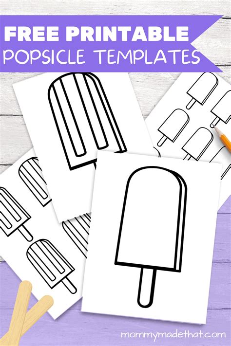 Popsicle Template Printable Prntbl Concejomunicipaldechinu Gov Co