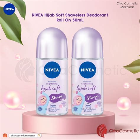 Jual Nivea Deo Roll On Shave Less Hijab Soft Ml Shopee Indonesia