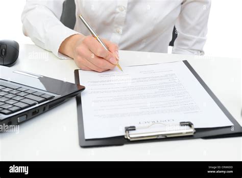 Signature of the contract Stock Photo - Alamy