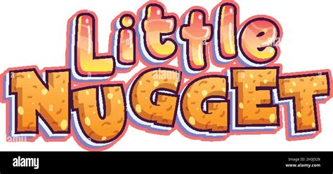 Little Nugget Logo Text Design Illustration Stock Vector Image And Art