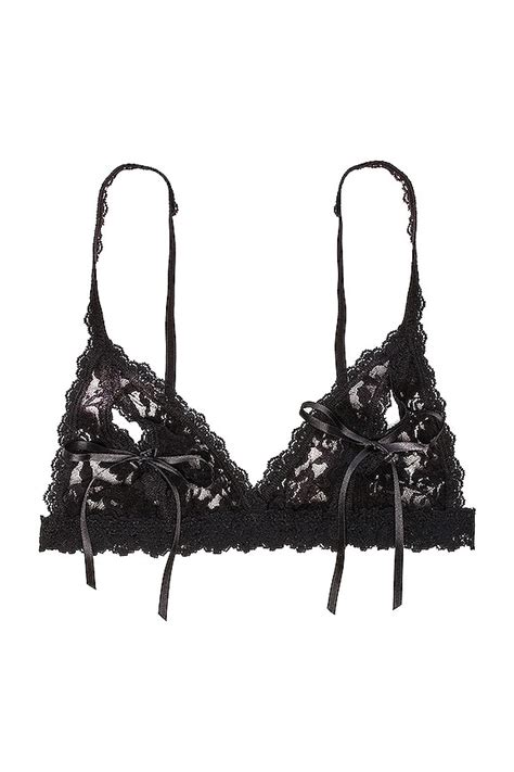 Hanky Panky AFTER MIDNIGHT Peek A Boo Bralette In Black REVOLVE