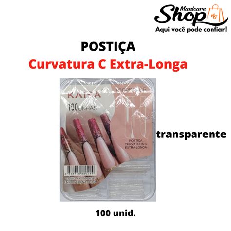 Posti A Curvatura C Extra Longa Transparente C Unid Kaisa