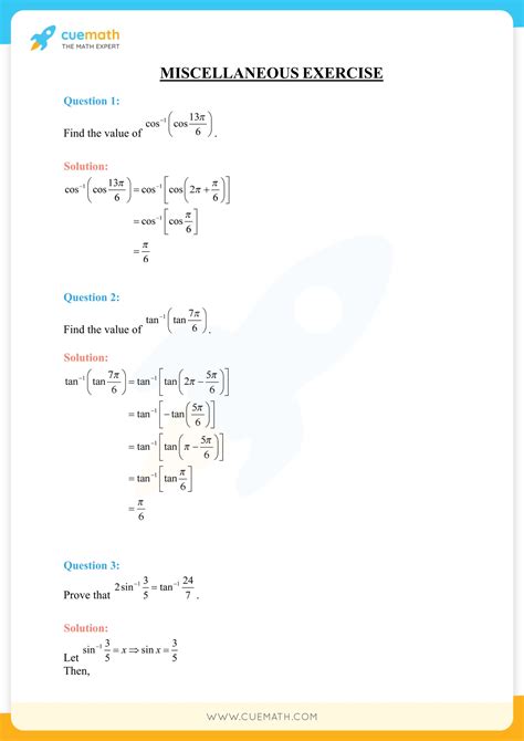 NCERT Solutions For Class 12 Maths Chapter 2 Miscellaneous Exercise