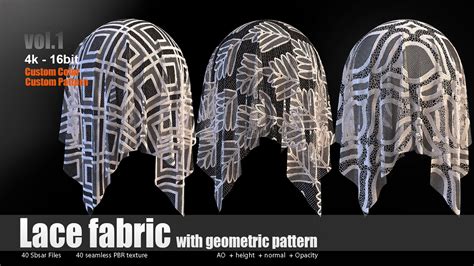 ArtStation - Lace fabric with geometric design | Resources