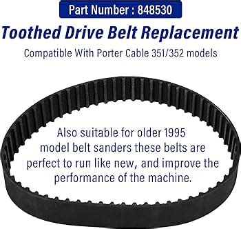 Porter Cable 848530 3 X 21 Belt Sander Drive Belt