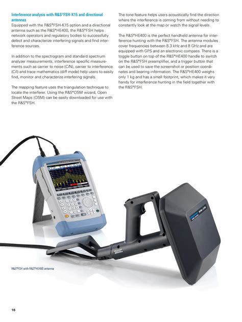R S Fsh4 Fsh 9 Khz 3 6 Ghz Network Analyzer Rf Handheld Spectrum