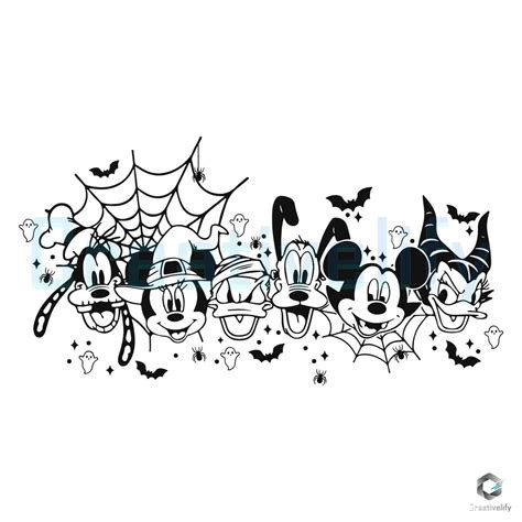 Mickey And Friends Halloween Svg Graphic Design File Creativelify