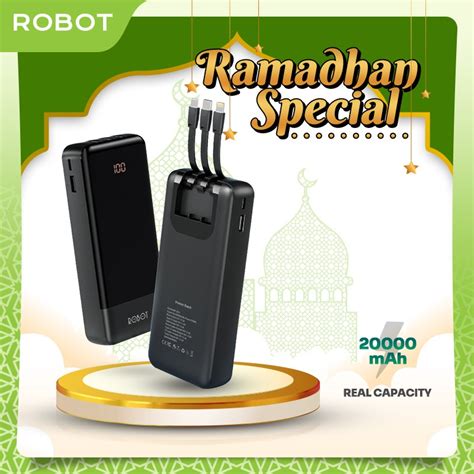 Jual Powerbank Robot Mah Rp L A Dengan Kabel Type C