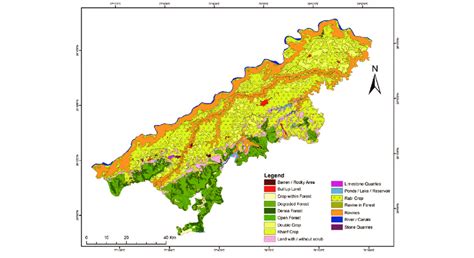 LULC map of Morena district, MP in 1994. | Download Scientific Diagram