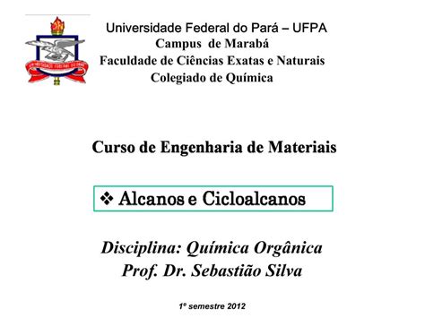 PPT Universidade Federal Do Par UFPA Campus De Marab Faculdade De Ci