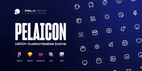 Pelaicon - 1300+ Customizable Icons | Figma Community