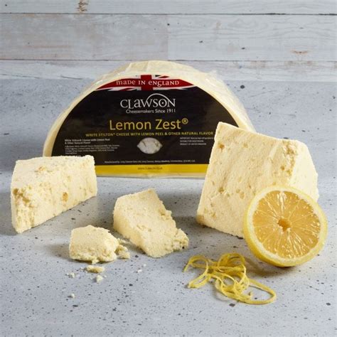 White Stilton Cheese with Lemon Zest