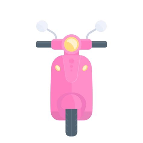 Scooter Vector Ilustraci N Rosa Versi N Vector Premium