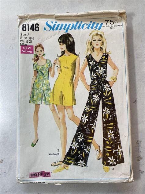 Vintage 60 S Simplicity Womens Patterns 6780 7819 8416 8506 8634 8411