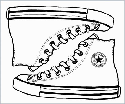 Converse Shoe Drawing at PaintingValley.com | Explore collection of ...