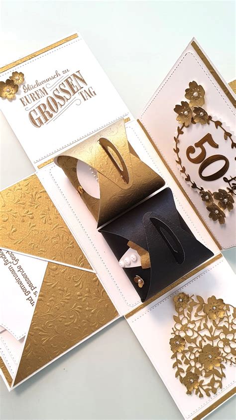 Explosionsbox Mit Wow Effekt Zur Goldene Hochzeit Hochzeit Etsy