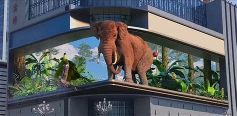 Huaxia Naked Eye 3D LED Video Display 3D Digital Billboard 3D Video Wall 3D LED Screen