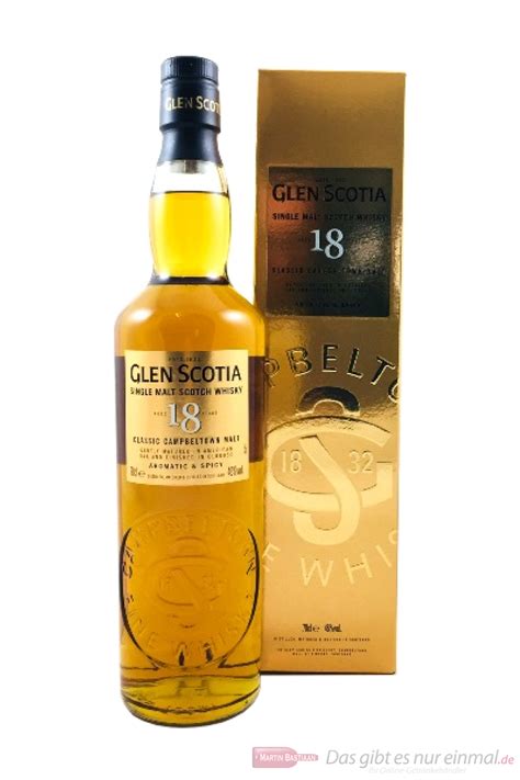 Glen Scotia 18 Years Single Malt Scotch Whisky