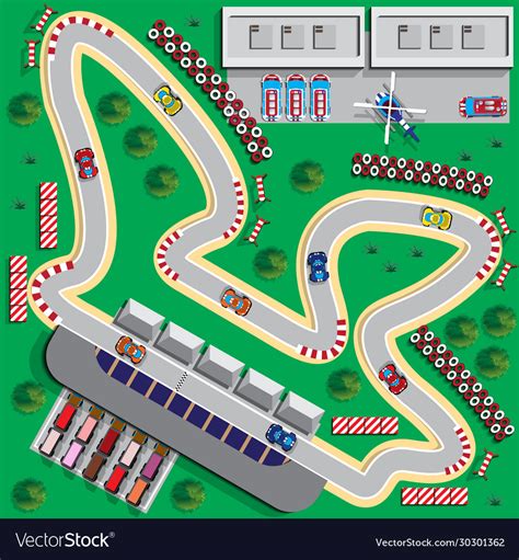 Race track Royalty Free Vector Image - VectorStock