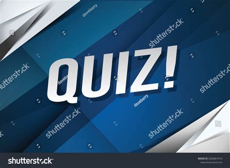 Quiz Word Concept Vector Illustration Lines Stock Vector (Royalty Free ...