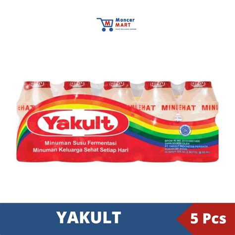 Jual Yakult Minuman Susu Fermentasi Yogurt Pack Isi 5 Pcs Shopee