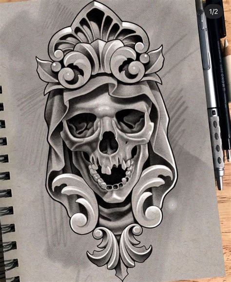 Pin By Luann Machado On Salvamentos R Pidos Skull Tattoo Design