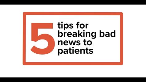 5 Tips For Breaking Bad News To Patients YouTube