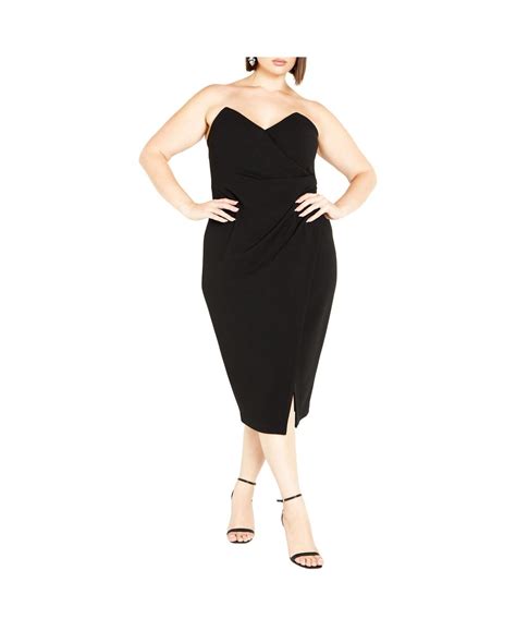 City Chic Plus Size Luisa Dress In Black Lyst