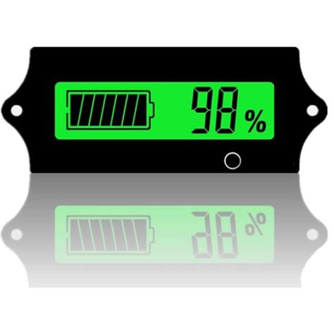 Buy V V V V Battery Voltage Meter Rv With Lcd Display Green