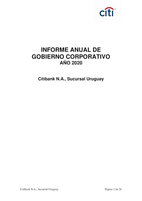 PDF INFORME ANUAL DE GOBIERNO CORPORATIVO 2021 3 30 Citibank N