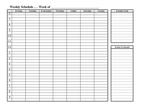 Schedule Printable Images Gallery Category Page 1 - printablee.com