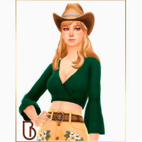 Woman Top Jimena Version 1 The Sims 4 Create A Sim Curseforge