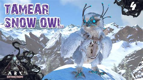 Tamear Snow Owl Buho Solo Ark Extinction Servidor Oficial