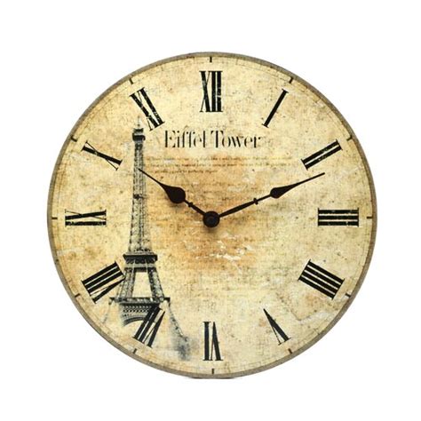 Infinity Instruments 14 Eiffel Tower Wall Clock And Reviews Wayfair