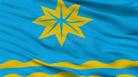 Volgograd City Flag, Russia, Isolated on White Background Stock ...