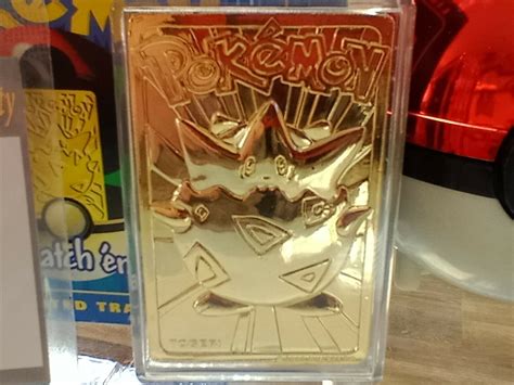 Mavin Pokemon K Gold Plated Trading Card Togepi Pokeball