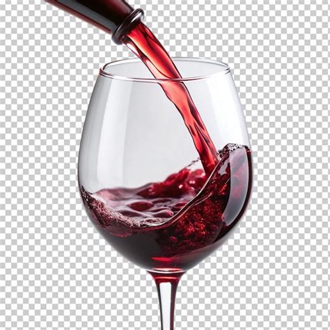 Vinho Vermelho A Ser Derramado Da Garrafa Para Um Grande Copo Em Branco