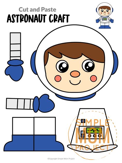 Astronaut Craft With Printable Template - Simple Mom Project