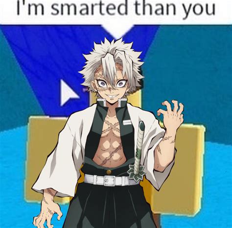 Sanemi Is Smart Than You Funny Anime Pics Slayer Meme Demon King Anime