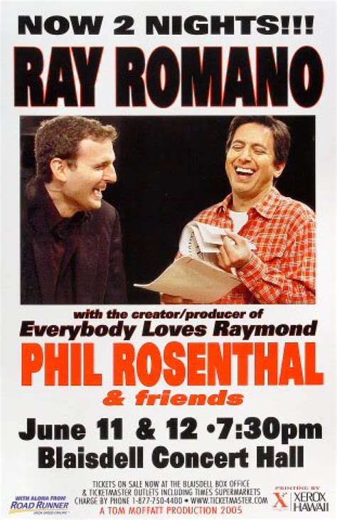 Ray Romano Vintage Concert Poster From Blaisdell Arena Jun 11 2005 At