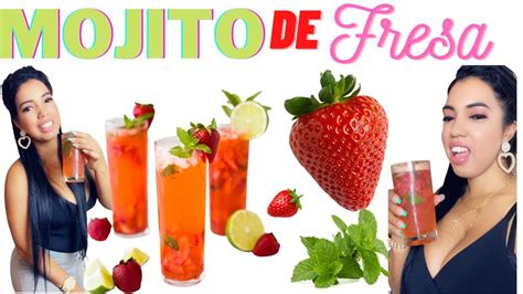 Como Hacer Mojito De Fresa Trago Raysa Hidalgo YouTube