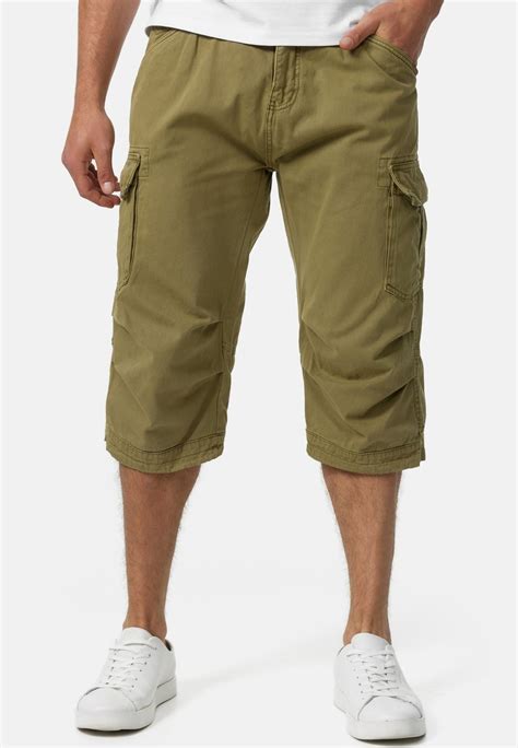 Indicode Jeans Mit GÜrtel Nicolas Shorts Dired Herb Grün Zalando Ch