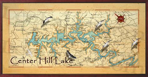 BaitRageous: Center Hill Lake Map