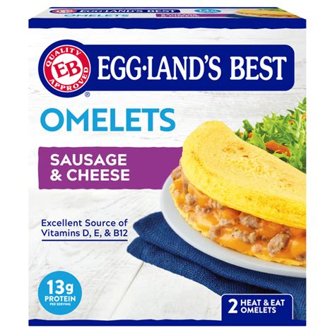 Eggland S Best Sausage And Cheese Frozen Omelets 2 Count Products Lowes Foods To Go Local