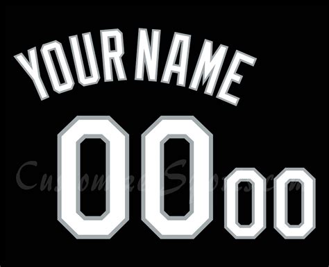 Baseball Chicago White Sox Customized Number Kit 1991-1992 Black ...