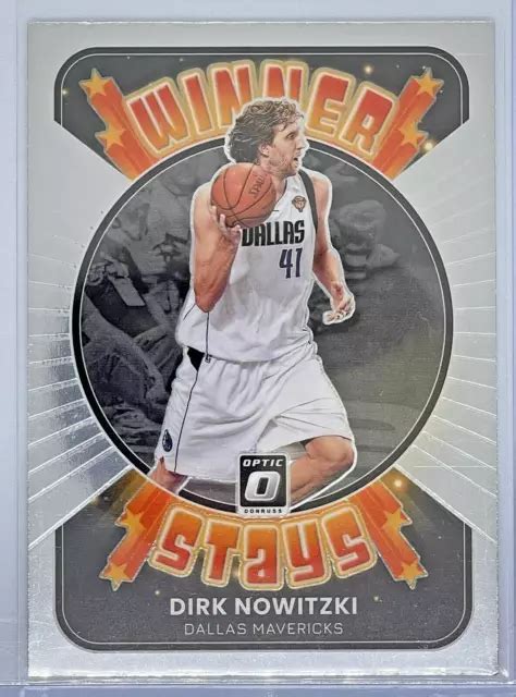 2021 22 PANINI DONRUSS Optic NBA Dirk Nowitzki Winner Stays 20 Dallas